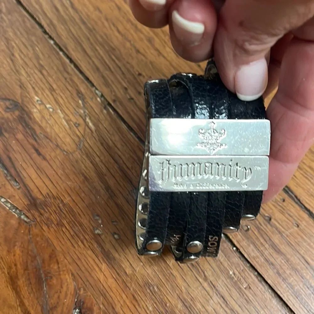 Humanity leather bracelet